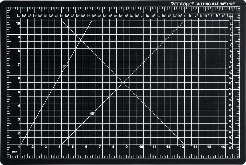 Dahle Vantage 10671 Premium Self-Healing Cutting Mat, 12"x18", 1/2" Grid, 5 Layers for Max Healing, Perfect for Crafts & Sewing, Black - Image 1